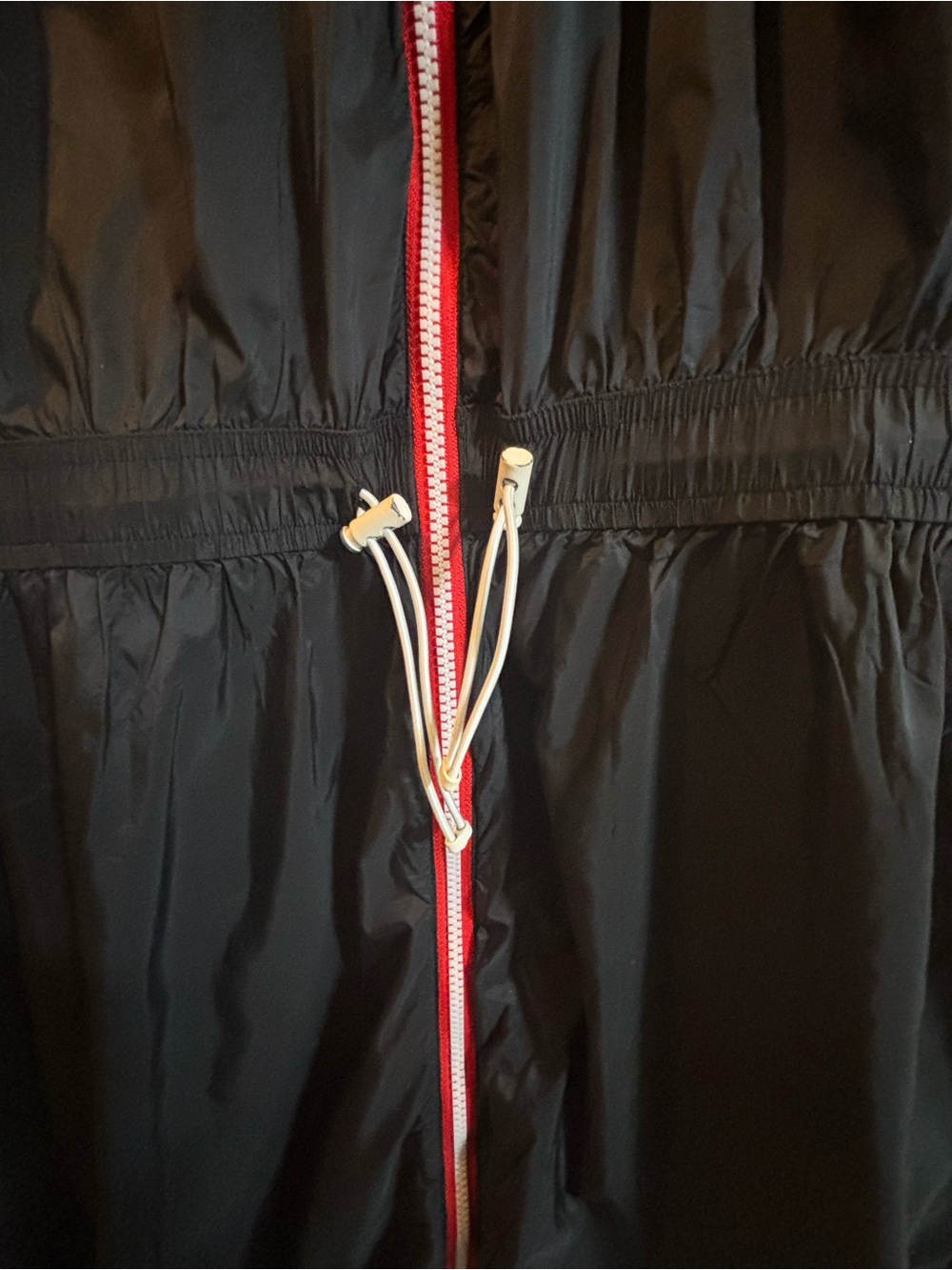 Hunter Black Hooded Rain Anorak with Red Trim - Picture 7 of 11
